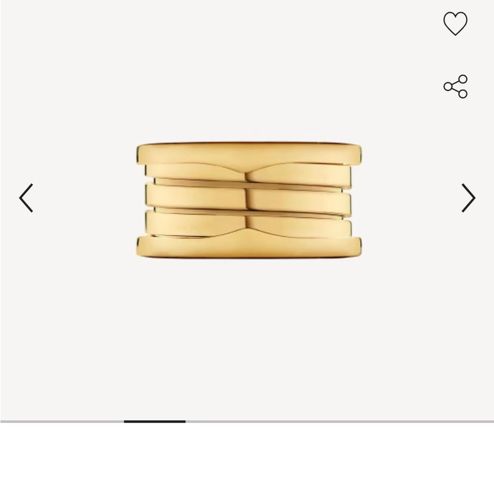 Bulgari b. Zero gold ring pristine condition